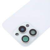 For iPhone 16 Pro Original Glass Battery Back Cover with Camera Lens Cover(White)