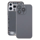 For iPhone 16 Pro Original Glass Battery Back Cover with Camera Lens Cover + MagSafe Magnet(Black)