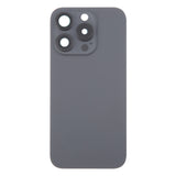 For iPhone 16 Pro Original Glass Battery Back Cover with Camera Lens Cover + MagSafe Magnet(Black)