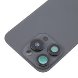 For iPhone 16 Pro Original Glass Battery Back Cover with Camera Lens Cover + MagSafe Magnet(Black)