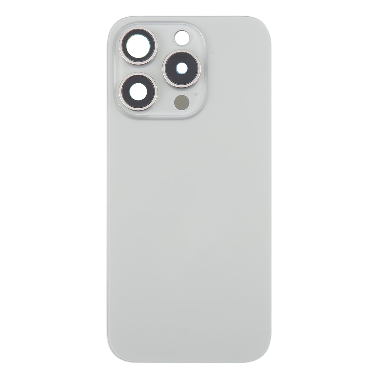 For iPhone 16 Pro Original Glass Battery Back Cover with Camera Lens Cover + MagSafe Magnet(Silver)