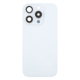 For iPhone 16 Pro Original Glass Battery Back Cover with Camera Lens Cover + MagSafe Magnet(White)