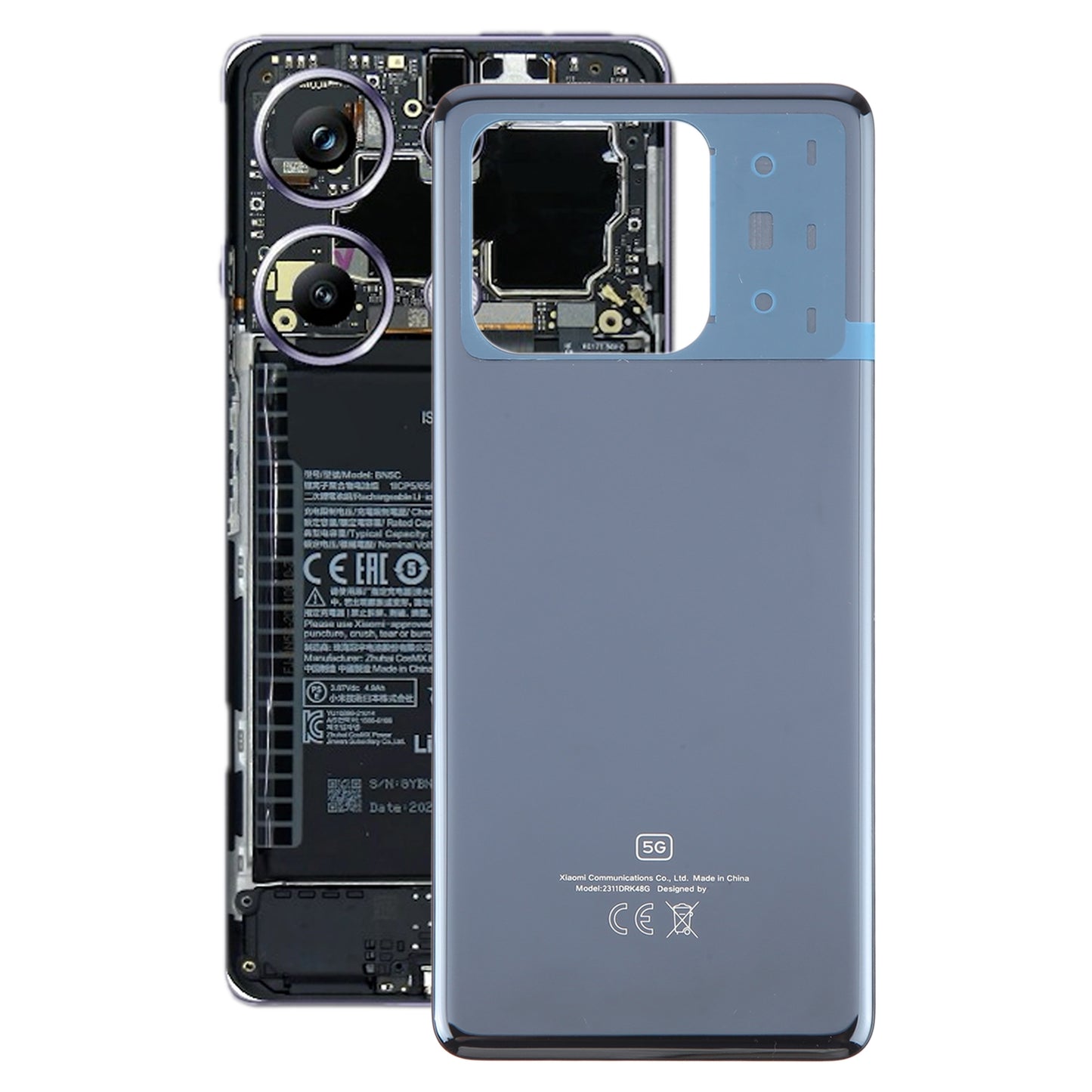 For-Xiaomi-Poco-X6-Pro-5G-Original-Battery-Back-Cover(Black)