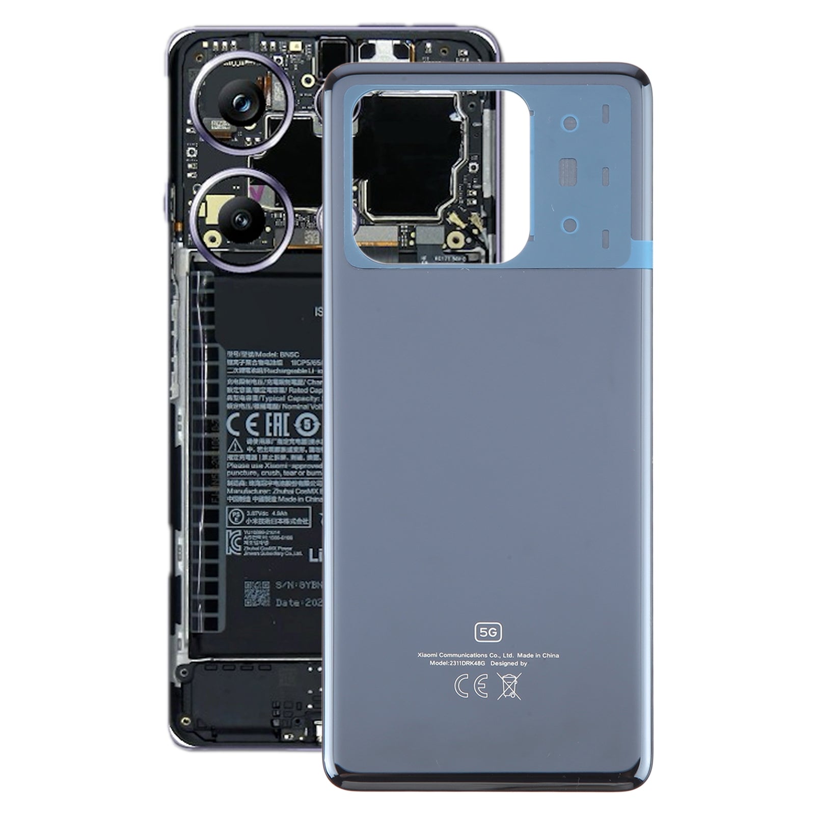 For-Xiaomi-Poco-X6-Pro-5G-Original-Battery-Back-Cover(Black)