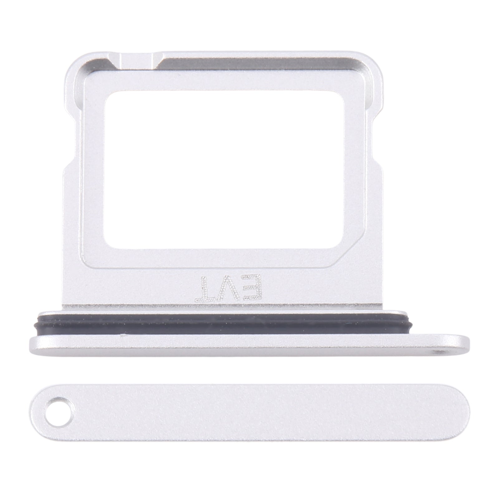 For iPhone 16 SIM + SIM Card Tray (Silver)