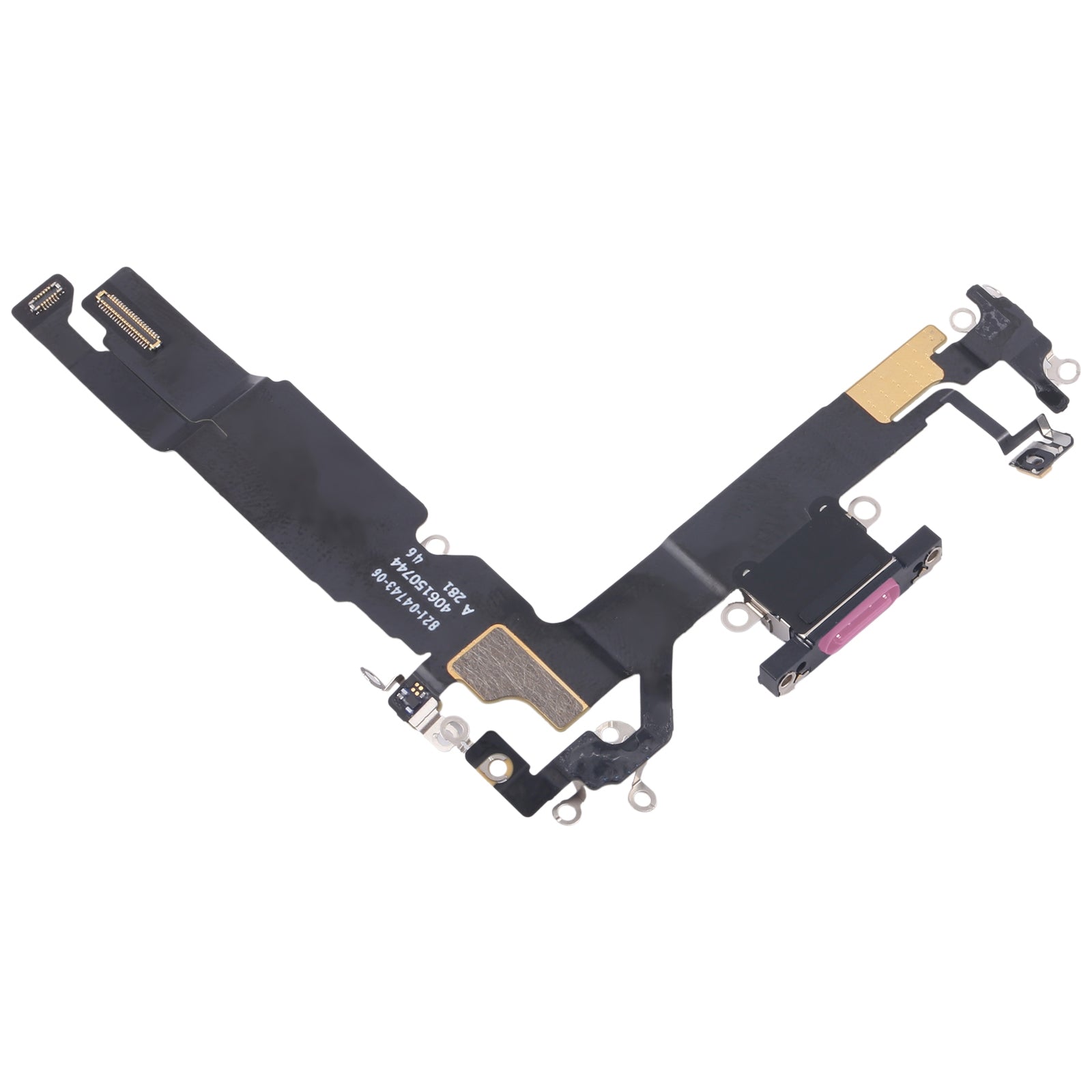 For iPhone 16 Original Charging Port Flex Cable (Pink)