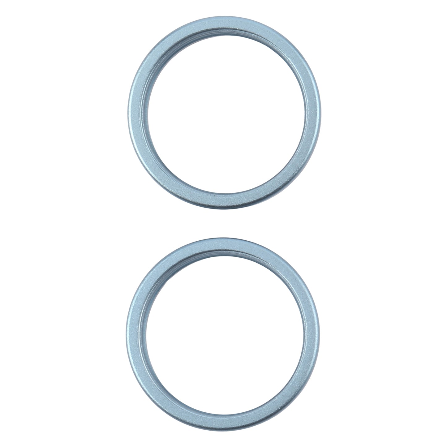 For iPhone 16 2pcs/set Rear Camera Glass Lens Metal Outside Protector Hoop Ring (Green)