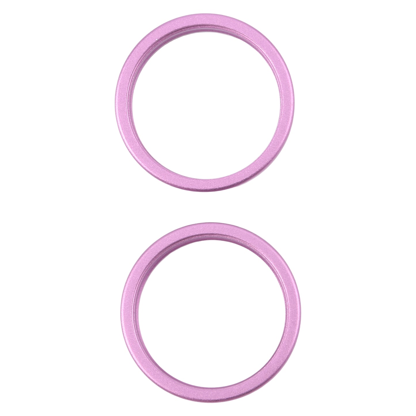 For iPhone 16 2pcs/set Rear Camera Glass Lens Metal Outside Protector Hoop Ring (Purple)