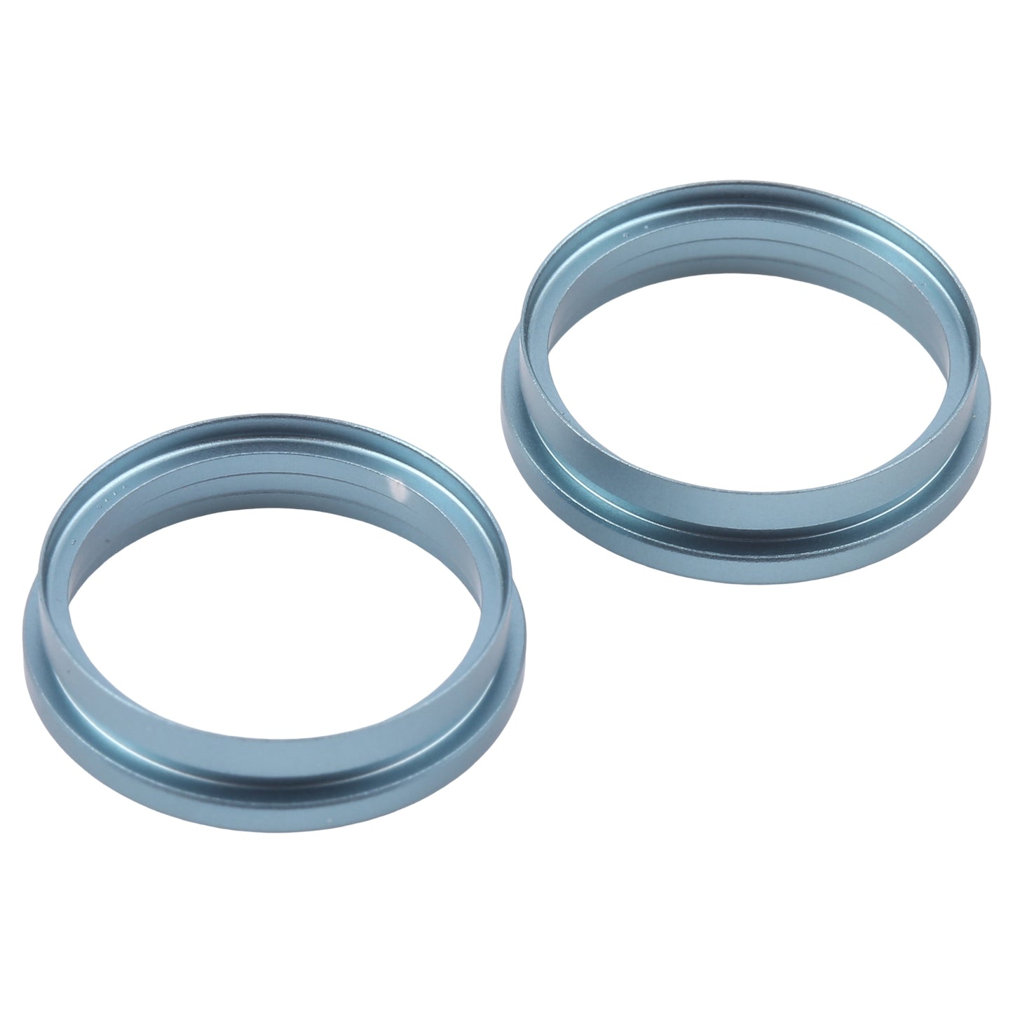 For iPhone 16 Plus 2pcs/set Rear Camera Glass Lens Metal Outside Protector Hoop Ring (Green)