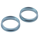 For iPhone 16 Plus 2pcs/set Rear Camera Glass Lens Metal Outside Protector Hoop Ring (Green)