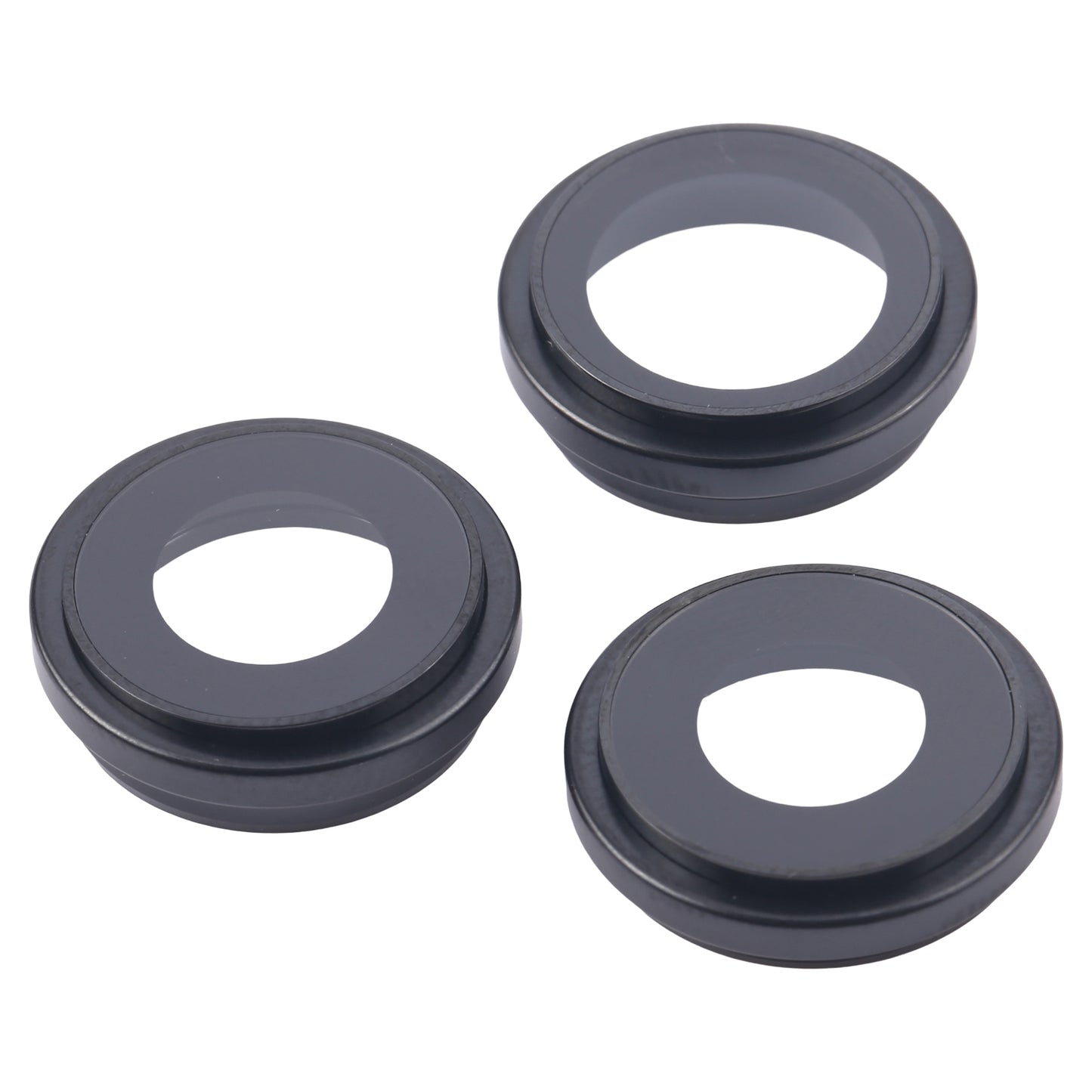 For iPhone 16 Pro 3pcs/Set Camera Lens Cover (Black)
