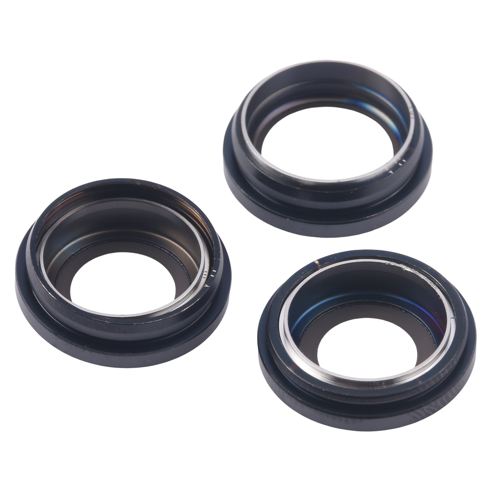 For iPhone 16 Pro 3pcs/Set Camera Lens Cover (Black)