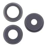 For iPhone 16 Pro 3pcs/Set Original Camera Lens Cover (Black)