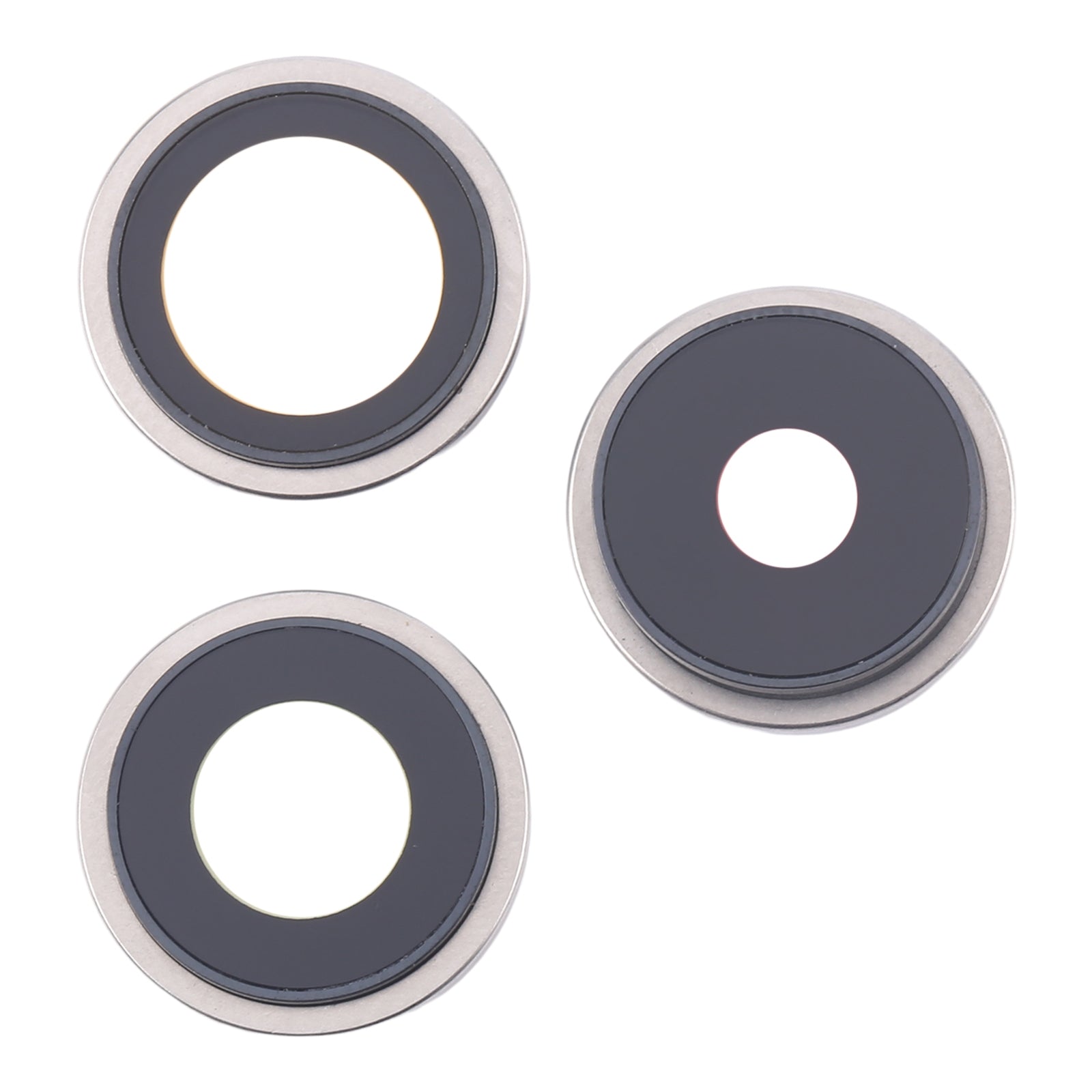 For iPhone 16 Pro 3pcs/Set Original Camera Lens Cover (White)