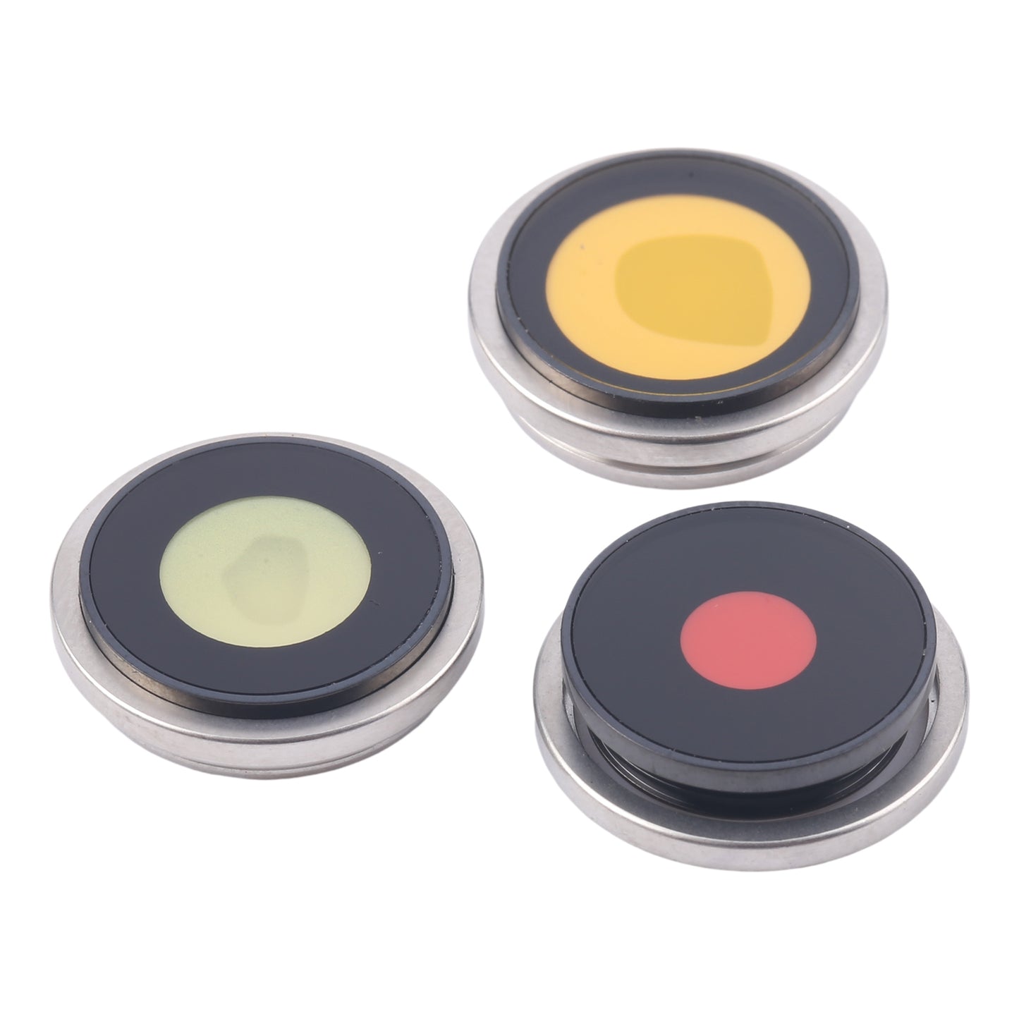 For iPhone 16 Pro 3pcs/Set Original Camera Lens Cover (White)