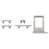 For iPhone 16 Pro Original SIM Card Tray + SIM Card Tray + Side Keys (White)