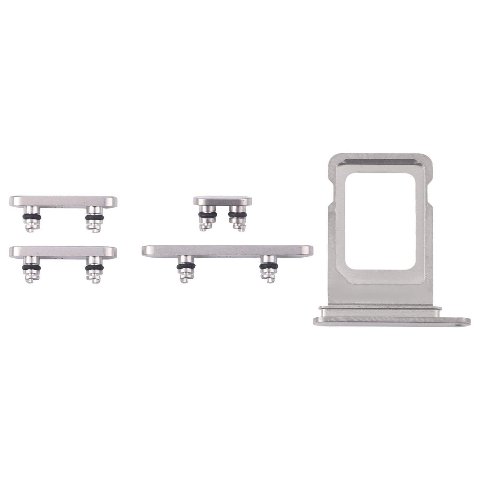 For iPhone 16 Pro Max Original SIM Card Tray + SIM Card Tray + Side Keys (White)