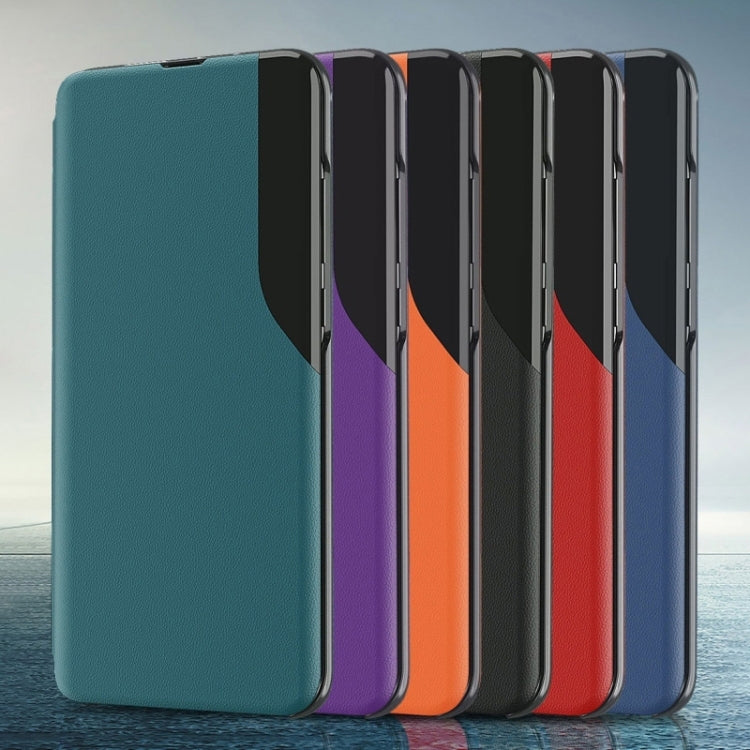 For-Samsung-Galaxy-S21-Ultra-5G-Attraction-Flip-Holder-Leather-Phone-Case(Black)