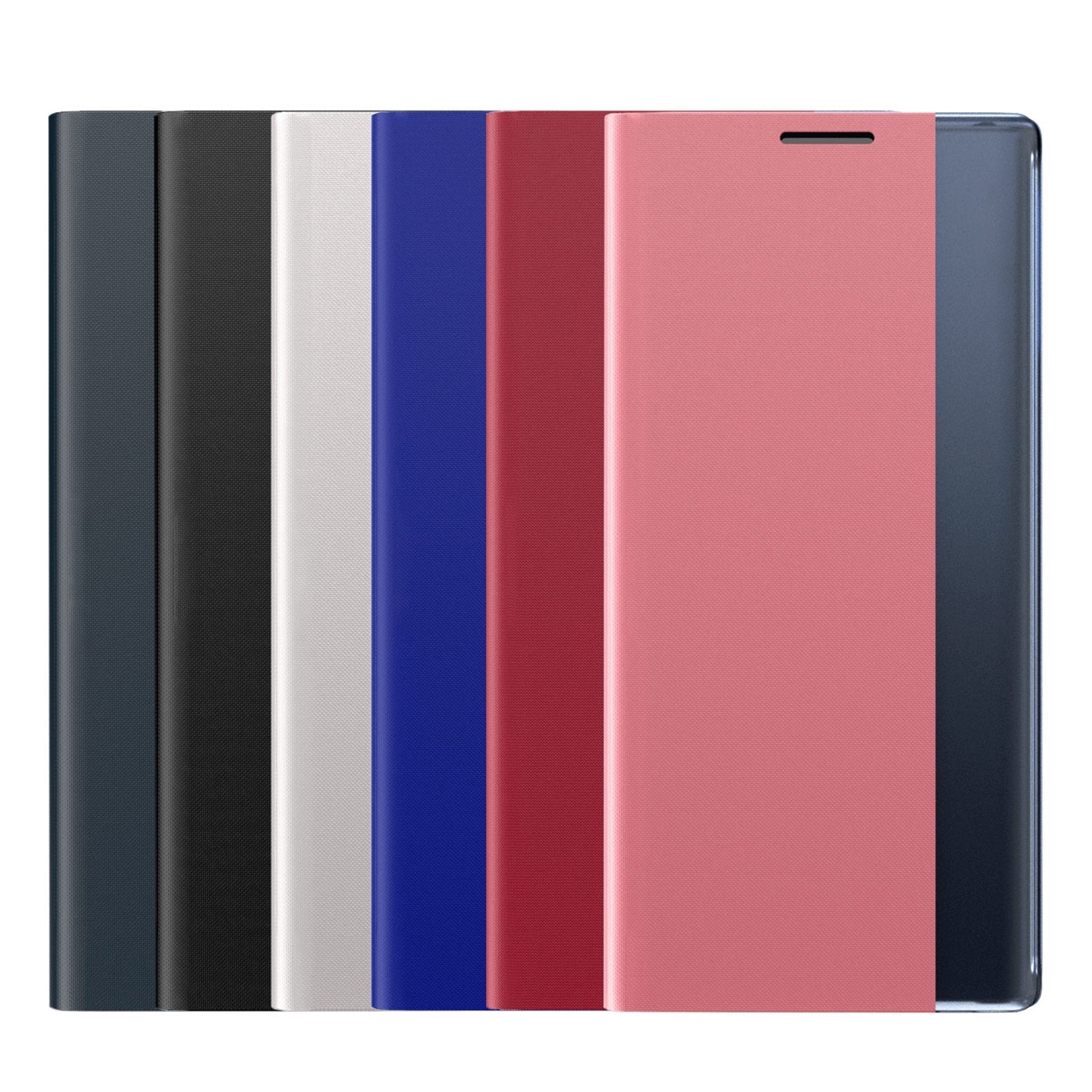 For-Samsung-Galaxy-S21-FE-Plain-Texture-Cloth-Attraction-Flip-Holder-Leather-Phone-Case(Silver)