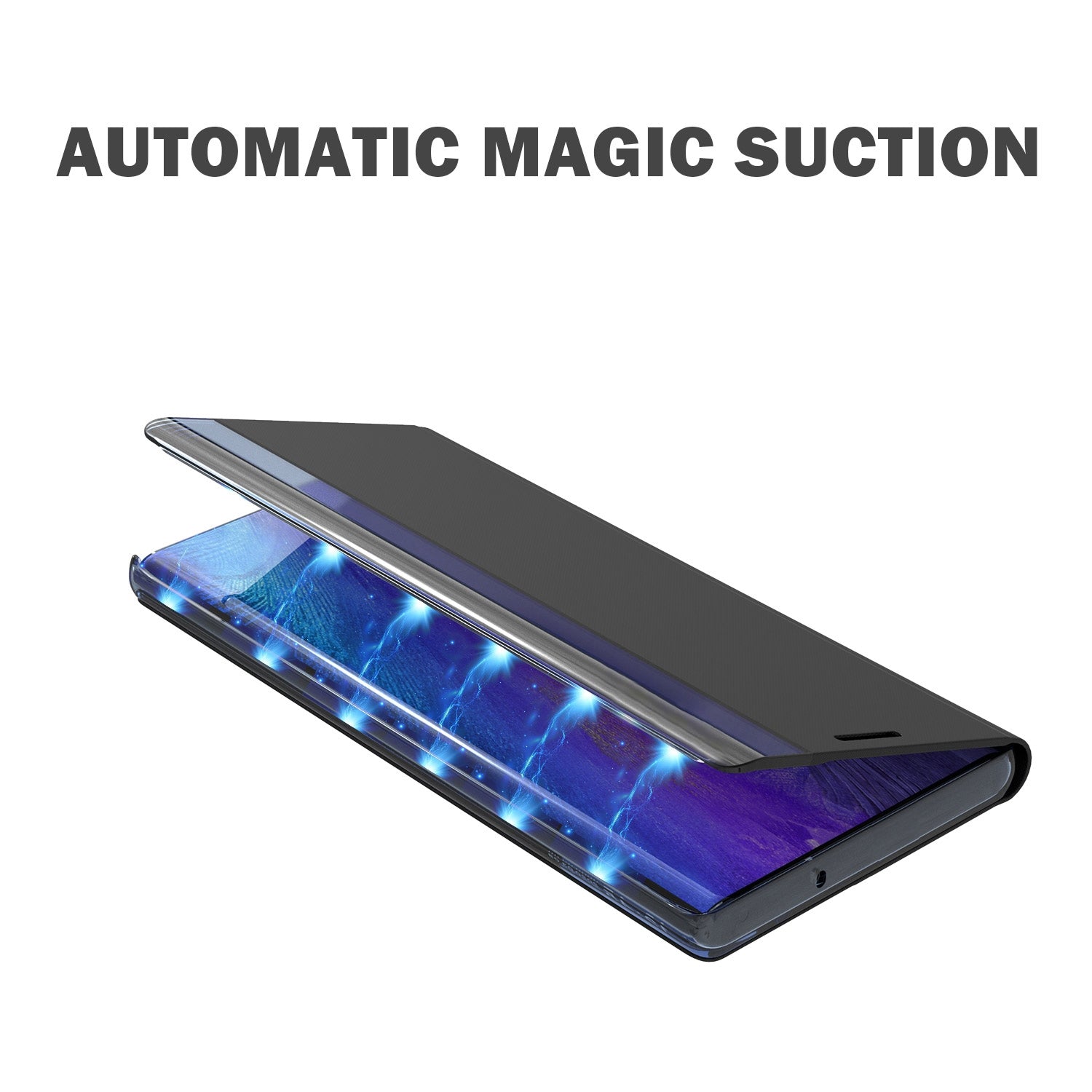 For-Samsung-Galaxy-S21-FE-Plain-Texture-Cloth-Attraction-Flip-Holder-Leather-Phone-Case(Silver)