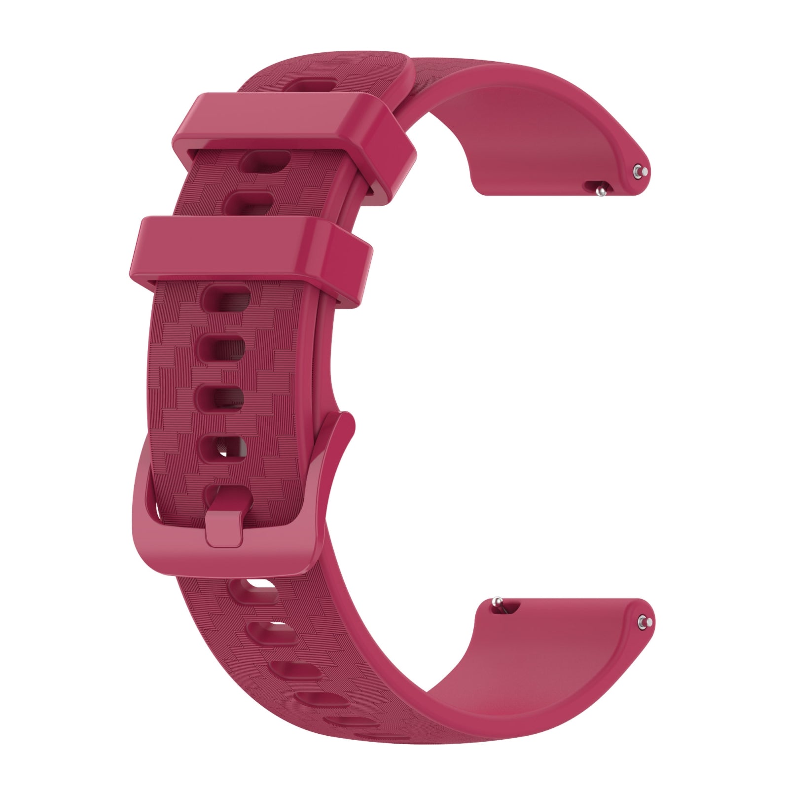 For-Amazfit-GTS-2-mini-20mm-Carbon-Fiber-Striped-Silicone-Watch-Band(Wine-Red)