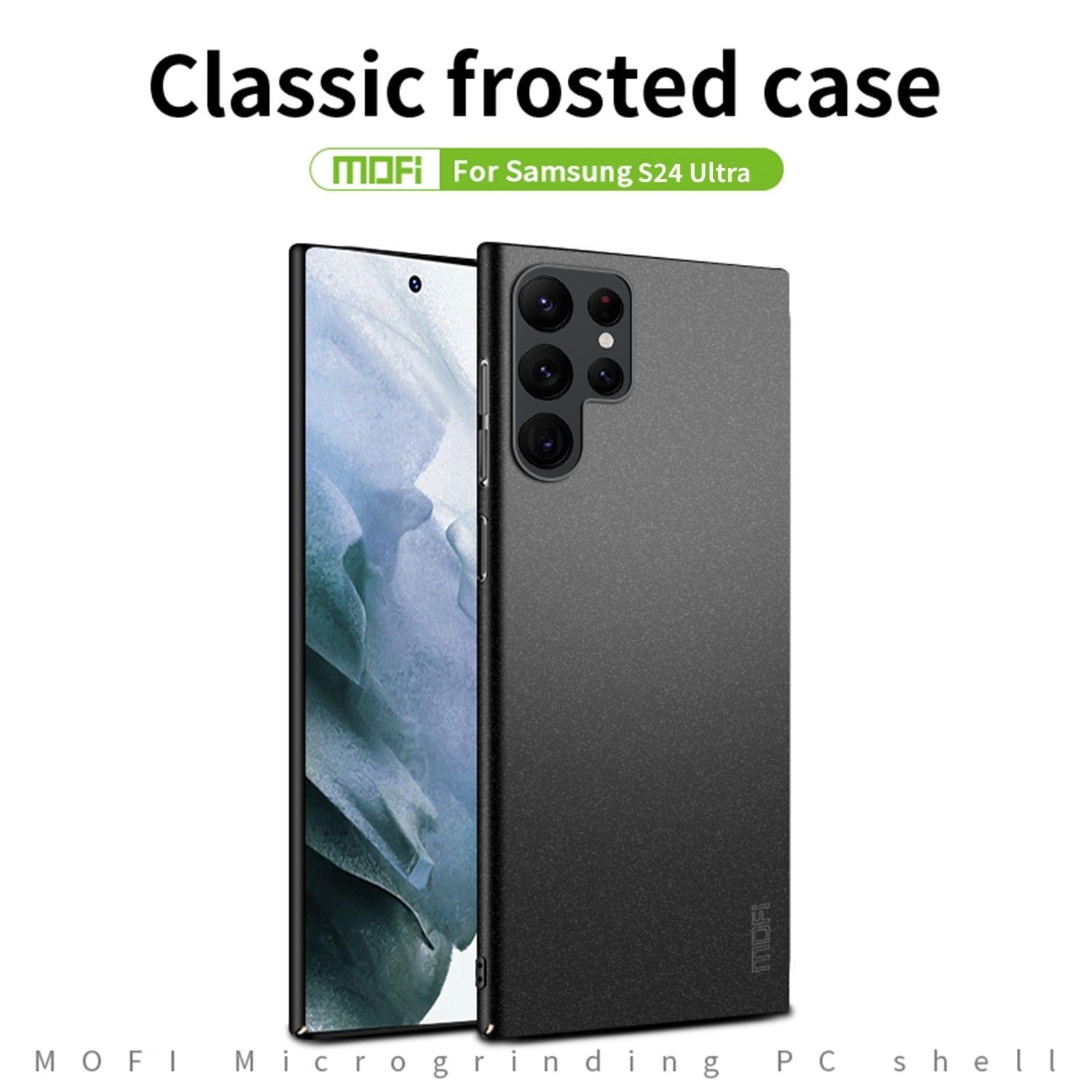 For-Samsung-Galaxy-S24-Ultra-5G-MOFI-Fandun-Series-Frosted-PC-Ultra-thin-All-inclusive-Phone-Case(Gray)