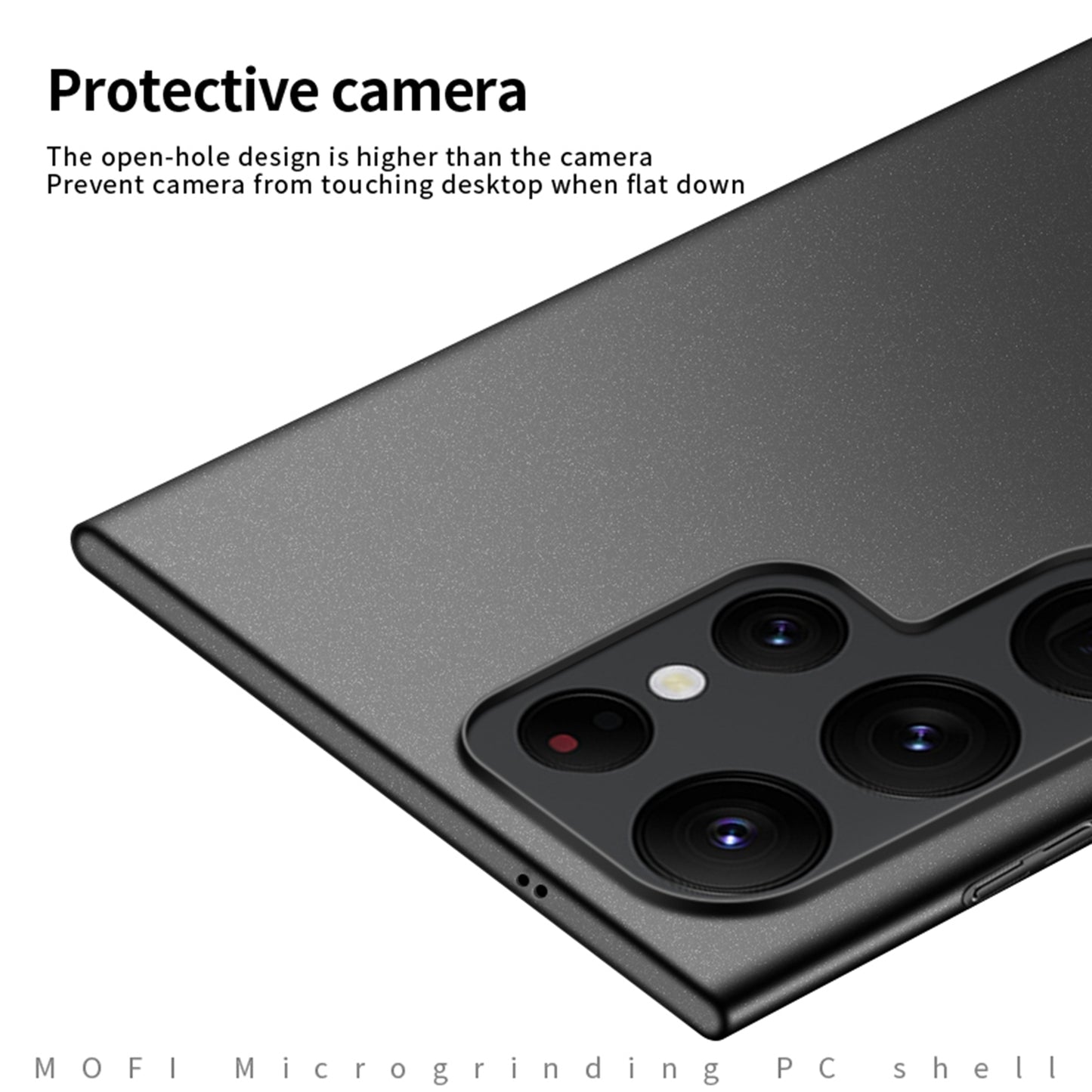 For-Samsung-Galaxy-S24-Ultra-5G-MOFI-Fandun-Series-Frosted-PC-Ultra-thin-All-inclusive-Phone-Case(Gray)
