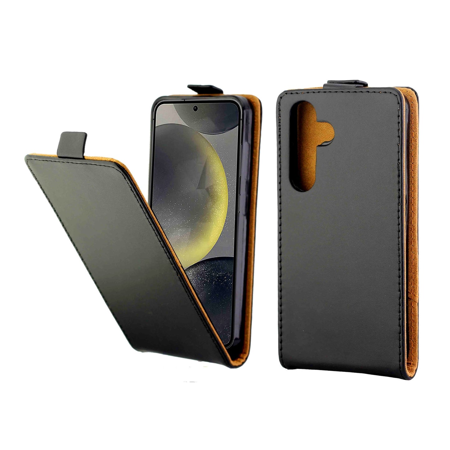 For-Samsung-Galaxy-S24-5G-Vertical-Flip-Leather-Case-with-Card-Slot(Black)