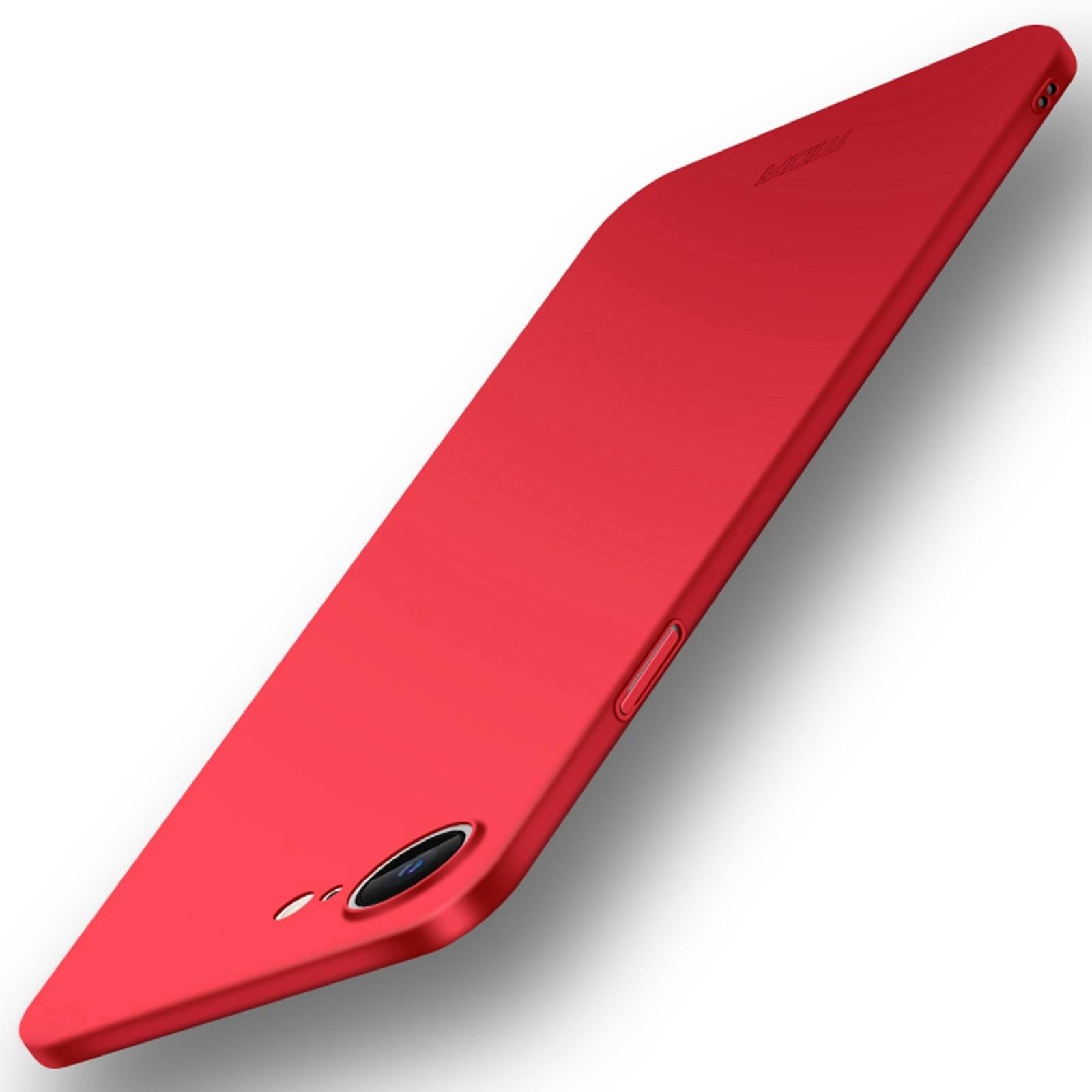 For-iPhone-17e-/-16e-MOFI-Frosted-PC-Ultra-thin-Hard-Phone-Case(Red)