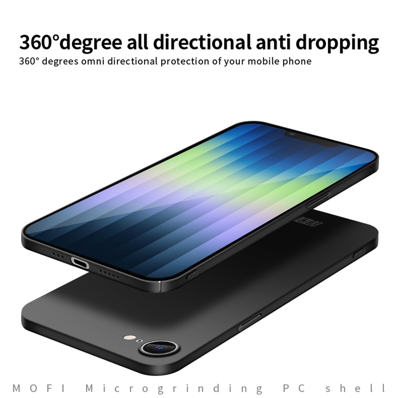 For-iPhone-17e-/-16e-MOFI-Frosted-PC-Ultra-thin-Hard-Phone-Case(Gold)