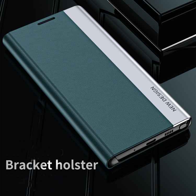 For Samsung Galaxy S25 Edge 5G Side Electroplated Adsorption Leather Phone Case(White)