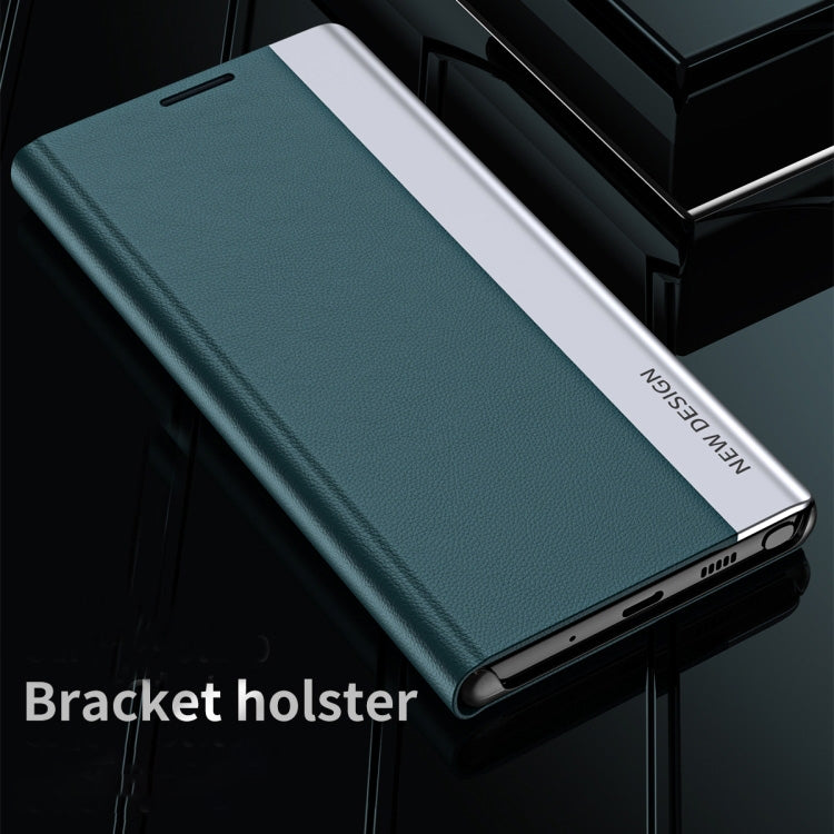 For-Samsung-Galaxy-S25-Edge-5G-Side-Electroplated-Adsorption-Leather-Phone-Case(Indigo)