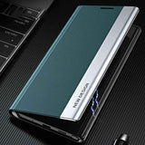 For Samsung Galaxy S25 Edge 5G Side Electroplated Adsorption Leather Phone Case(White)