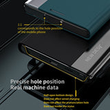 For-Xiaomi-Redmi-Note-13-Pro+-Side-Electroplated-Adsorption-Leather-Phone-Case(Green)