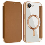 For-iPhone-17e-/-16e-Shield-MagSafe-RFID-Anti-theft-Leather-Phone-Case(Brown)