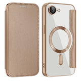 For-iPhone-17e-/-16e-Shield-MagSafe-RFID-Anti-theft-Leather-Phone-Case(Desert-Gold)