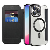 For-iPhone-17e-/-16e-Shield-MagSafe-RFID-Anti-theft-Leather-Phone-Case(Purple)
