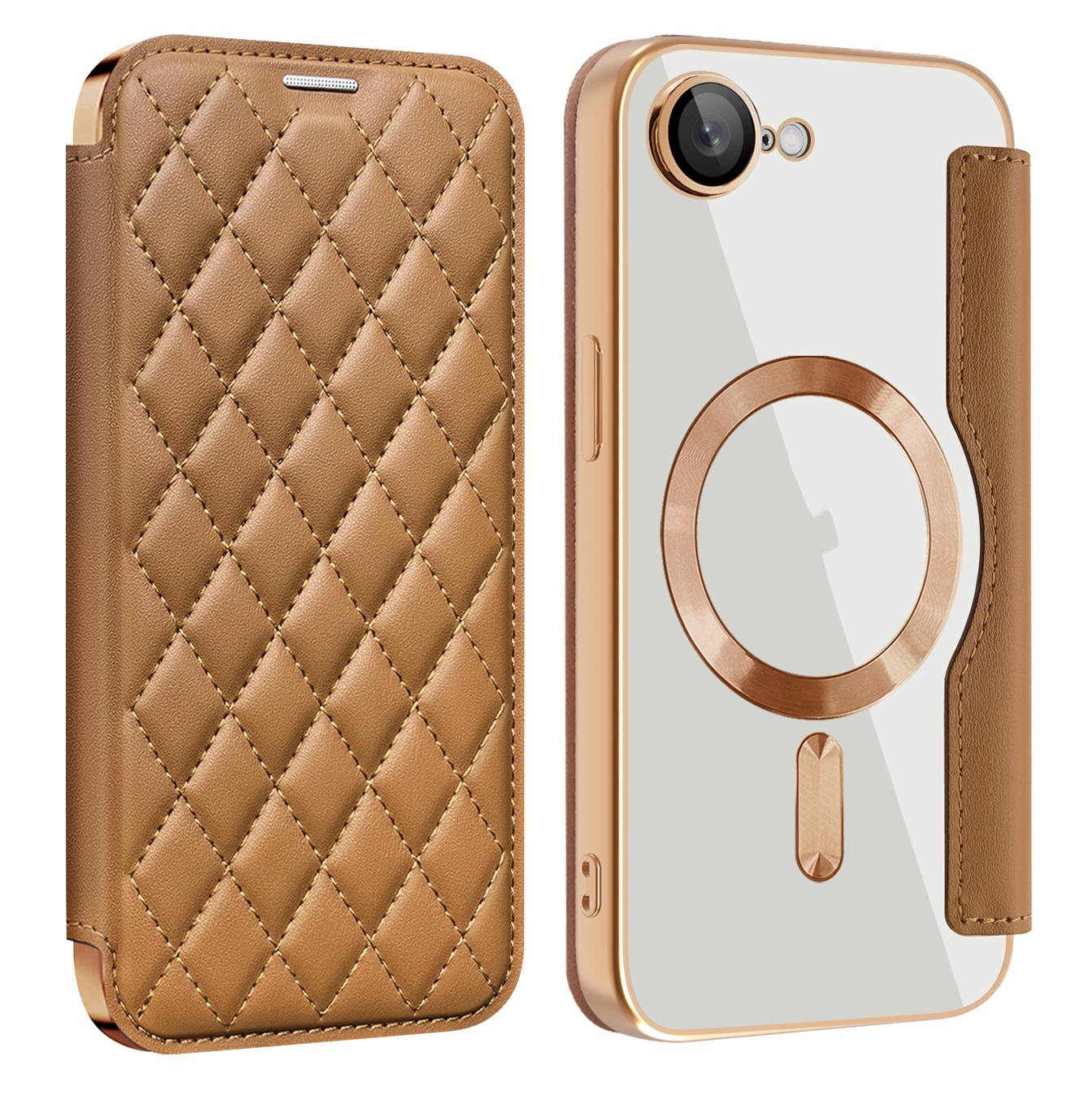 Rhombus-Leather-Phone-Case-for-iPhone-17e-/-16e-with-Magsafe-RFID