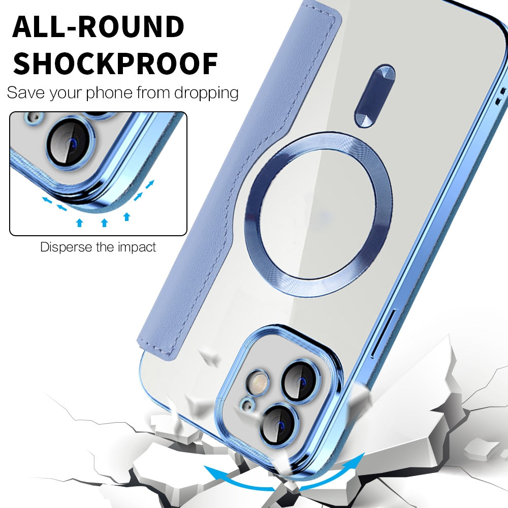 Rhombus-Leather-Phone-Case-for-iPhone-17e-/-16e-with-Magsafe-RFID