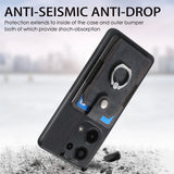 For-Xiaomi-Redmi-Note-13-Pro-4G-Retro-Skin-feel-Ring-Card-Wallet-Phone-Case(Black)
