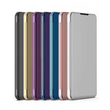 For-Xiaomi-Redmi-14C-4G-Plated-Mirror-Horizontal-Flip-Leather-Phone-Case-with-Holder(Purple)