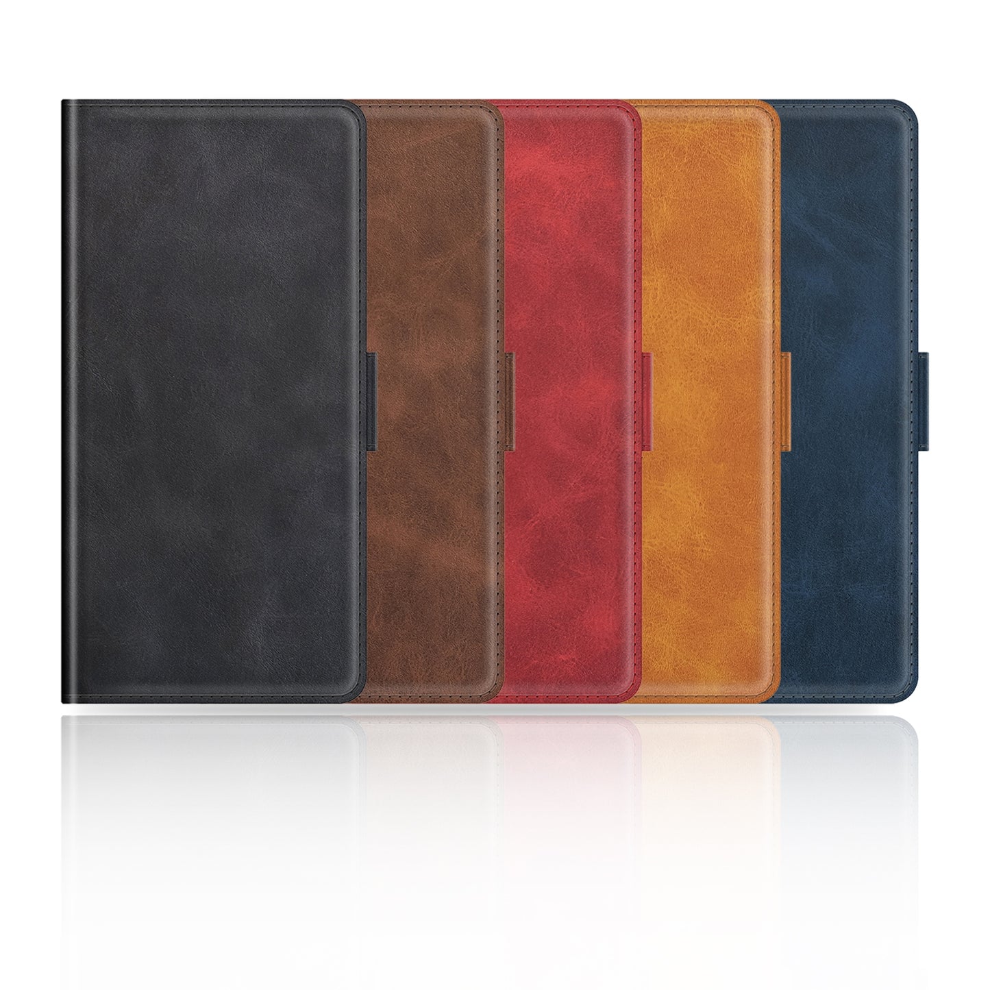 For-Samsung-Galaxy-A16-Dual-side-Magnetic-Buckle-Horizontal-Flip-Leather-Phone-Case(Brown)