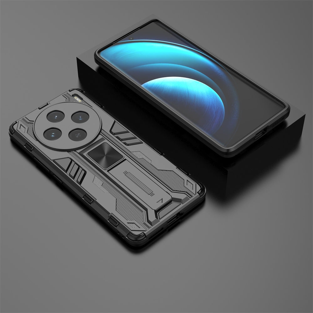 For-vivo-X100-Supersonic-Armor-PC-Hybrid-TPU-Phone-Case(Black)