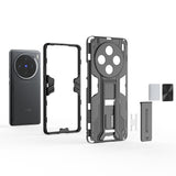 For-vivo-X100-Supersonic-Armor-PC-Hybrid-TPU-Phone-Case(Black)