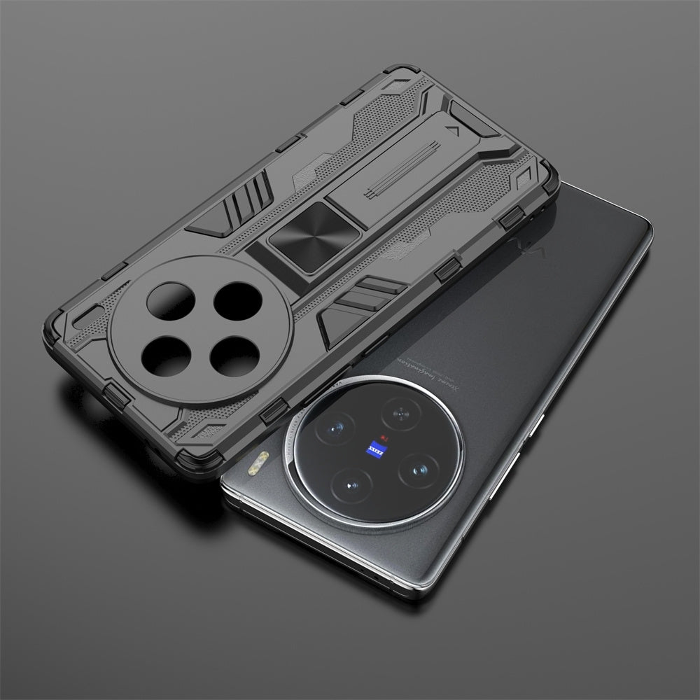 For-vivo-X100-Supersonic-Armor-PC-Hybrid-TPU-Phone-Case(Black)