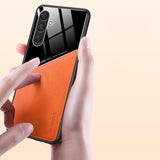 For-Samsung-Galaxy-S24-5G-All-inclusive-Leather-Organic-Glass-Phone-Case-with-Metal-Iron-Sheet(Black)