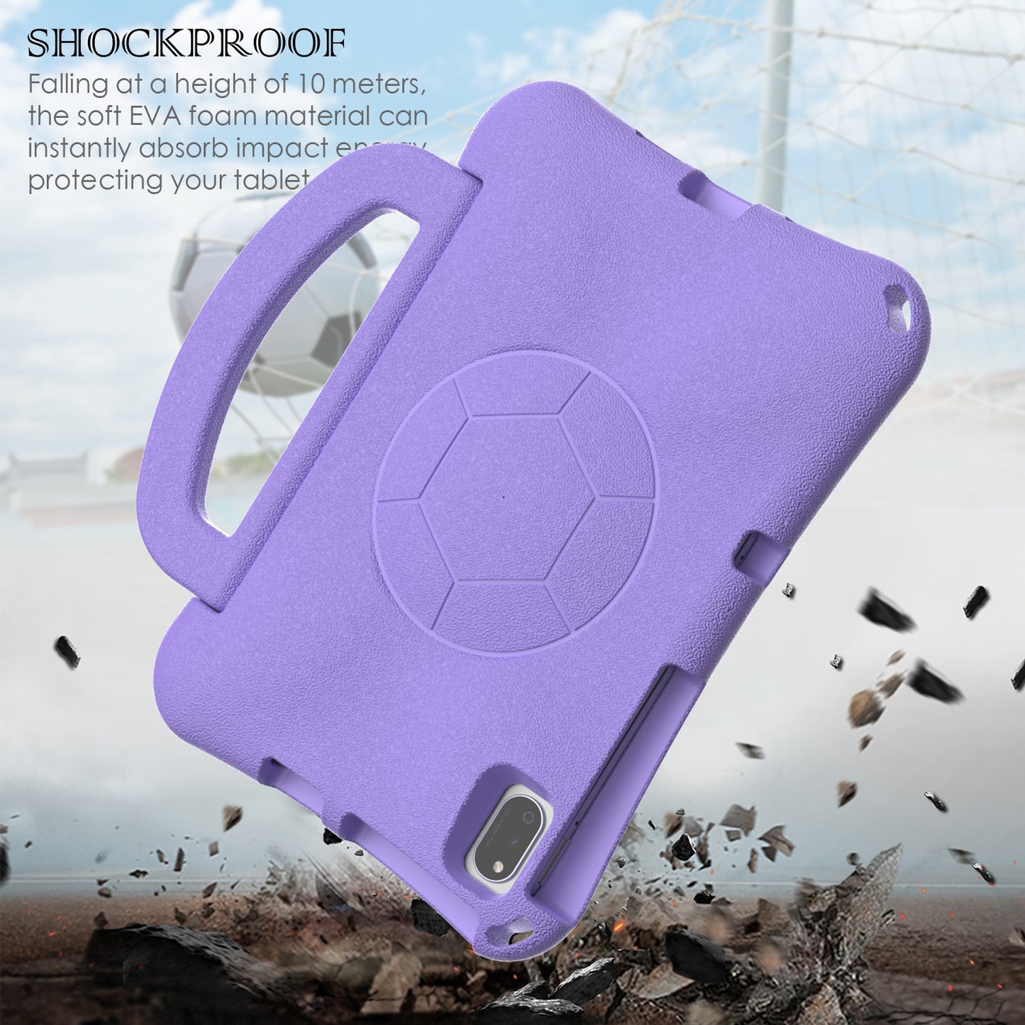 For-Samsung-Galaxy-Tab-S6-Lite-10.4-2020-Handle-Football-Shaped-EVA-Shockproof-Tablet-Case(Light-Purple)