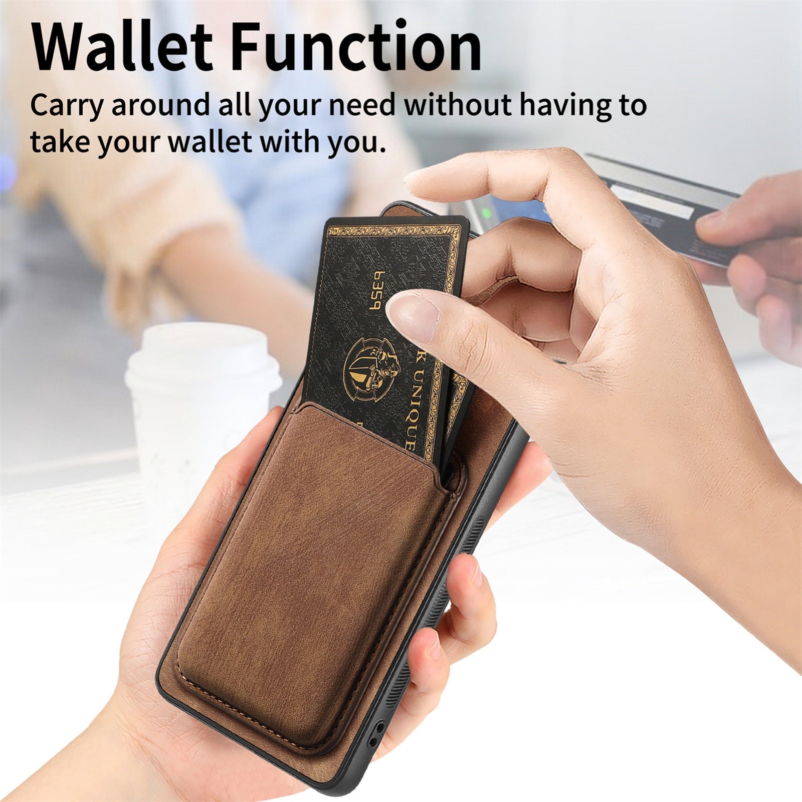 For-Samsung-Galaxy-S24-5G-Retro-Leather-Card-Bag-Magnetic-Phone-Case(Brown)