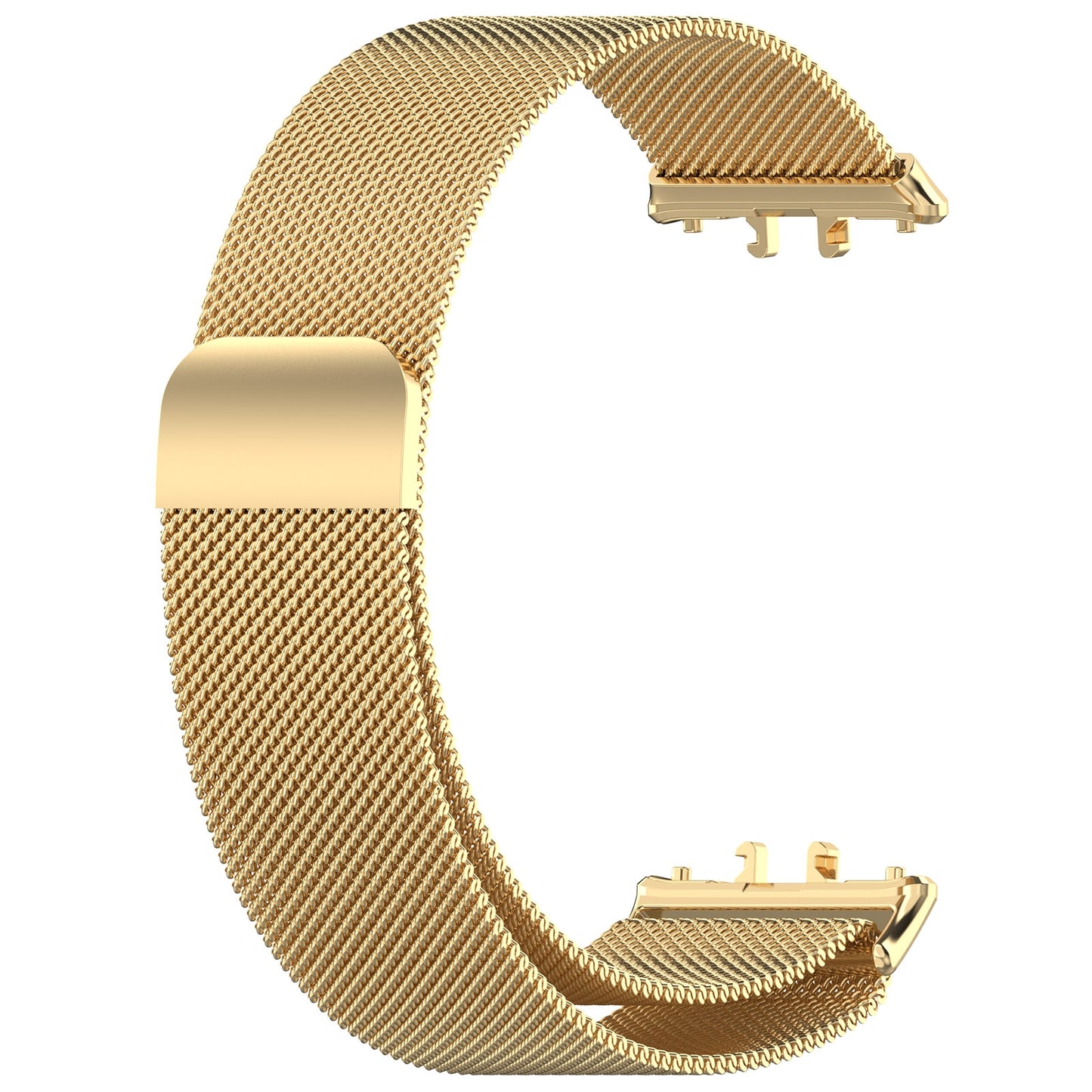 For-Samsung-Galaxy-Fit-3-Milanese-Metal-Steel-Mesh-Watch-Band(Gold)
