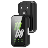 For-Samsung-Galaxy-Fit-3-SM-R390-PC-+-Tempered-Glass-Film-Integrated-Watch-Protective-Case(Black)